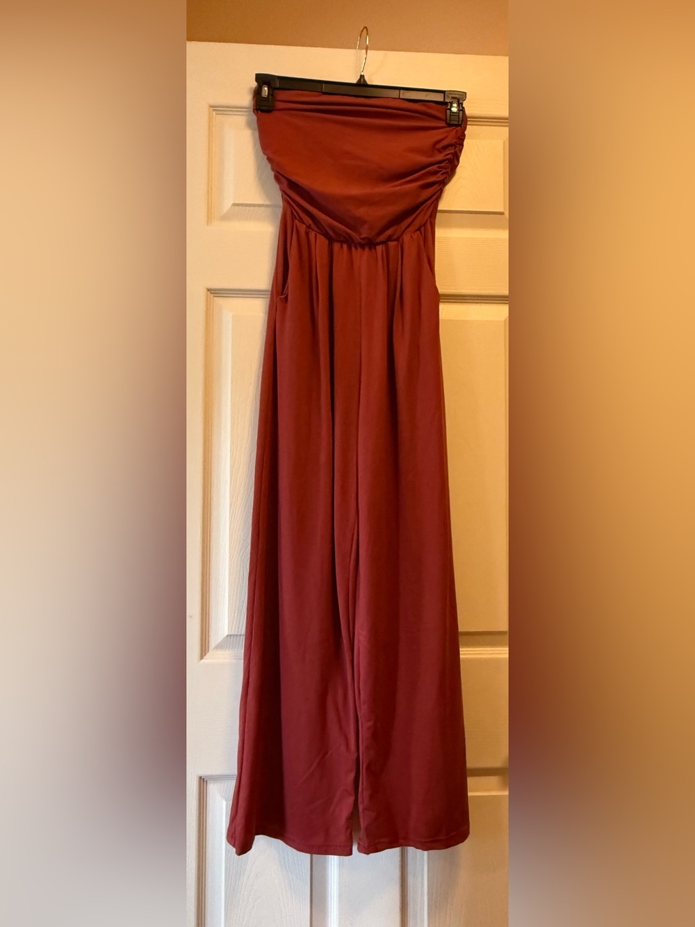Poof New York size small orange Women's pants jumpsuit